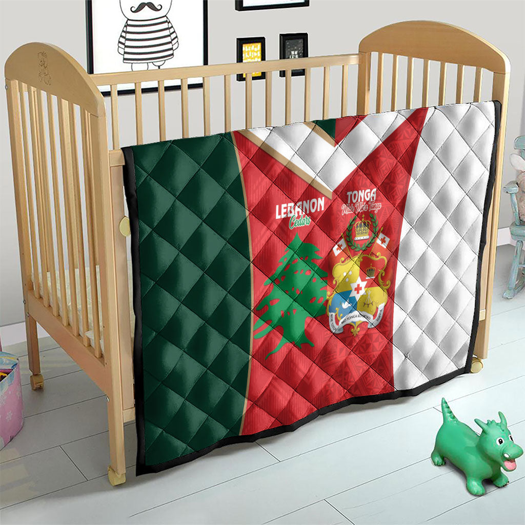 Rugby Tonga and Lebanon Quilt Mate Maa Tonga Cedars Together LT14 - Polynesian Pride