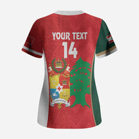 Custom Rugby Tonga and Lebanon Scrub Top Mate Maa Tonga Cedars Together LT14 - Polynesian Pride