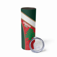 Rugby Tonga and Lebanon Skinny Tumbler Mate Maa Tonga Cedars Together LT14 - Polynesian Pride