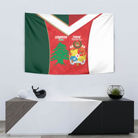 Rugby Tonga and Lebanon Tapestry Mate Maa Tonga Cedars Together LT14 - Polynesian Pride