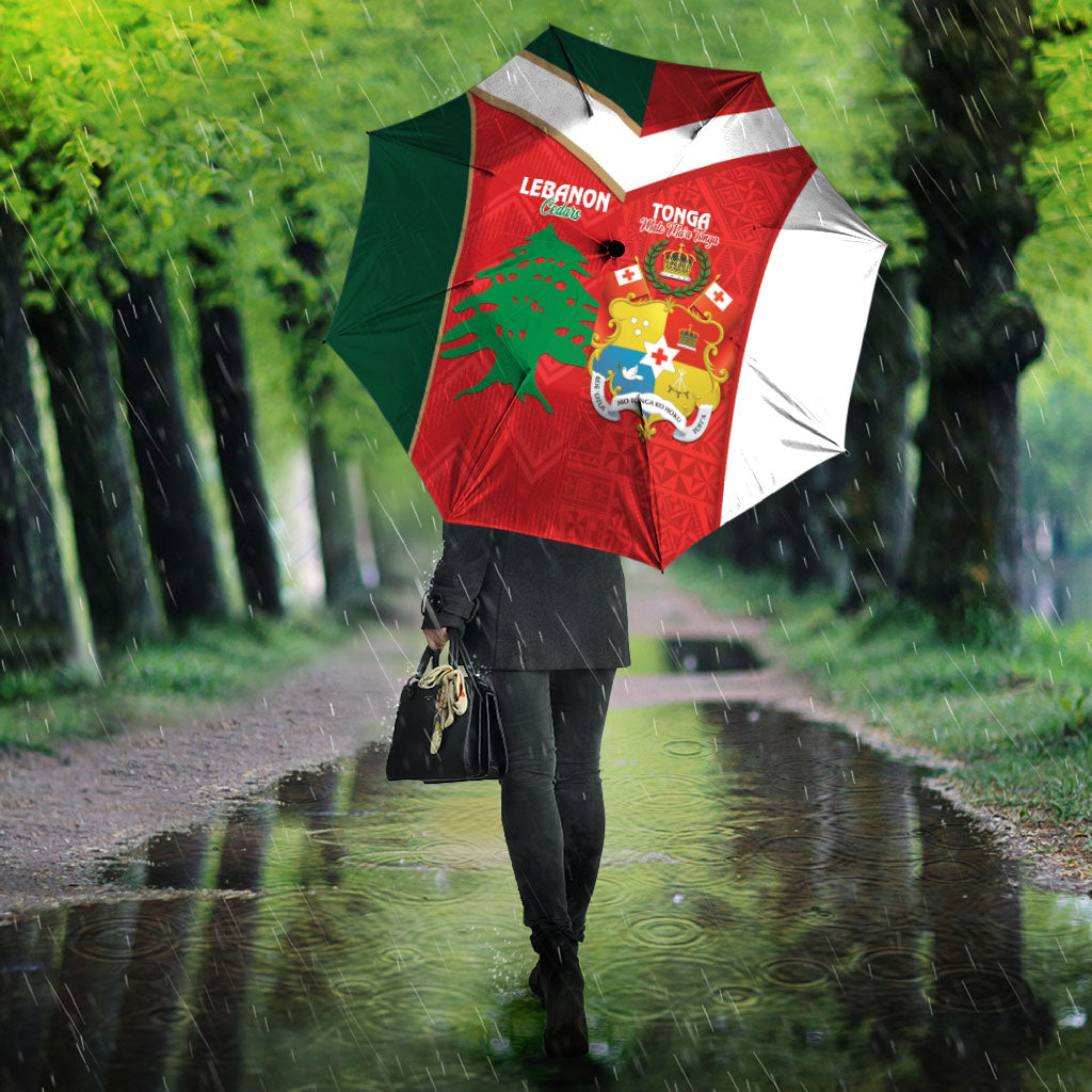 Rugby Tonga and Lebanon Umbrella Mate Maa Tonga Cedars Together LT14 - Polynesian Pride