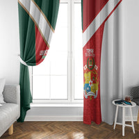 Rugby Tonga and Lebanon Window Curtain Mate Maa Tonga Cedars Together LT14 - Polynesian Pride