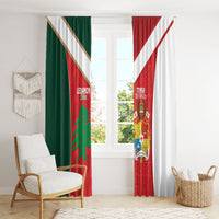 Rugby Tonga and Lebanon Window Curtain Mate Maa Tonga Cedars Together LT14 - Polynesian Pride