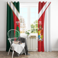 Rugby Tonga and Lebanon Window Curtain Mate Maa Tonga Cedars Together LT14 - Polynesian Pride
