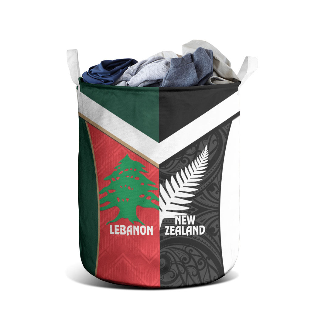 Rugby New Zealand and Lebanon Laundry Basket All Black Cedars Together LT14 - Polynesian Pride