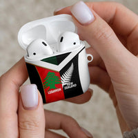 Rugby New Zealand and Lebanon AirPods Case All Black Cedars Together LT14 - Polynesian Pride