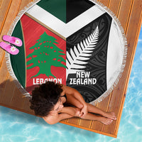 Rugby New Zealand and Lebanon Beach Blanket All Black Cedars Together LT14 - Polynesian Pride