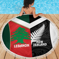 Rugby New Zealand and Lebanon Beach Blanket All Black Cedars Together LT14 - Polynesian Pride