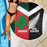 Rugby New Zealand and Lebanon Beach Blanket All Black Cedars Together LT14 - Polynesian Pride