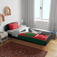 Rugby New Zealand and Lebanon Bedding Set All Black Cedars Together LT14 - Polynesian Pride