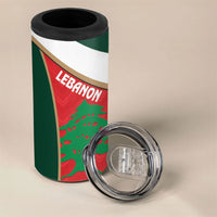 Rugby New Zealand and Lebanon 4 in 1 Can Cooler Tumbler All Black Cedars Together LT14 - Polynesian Pride