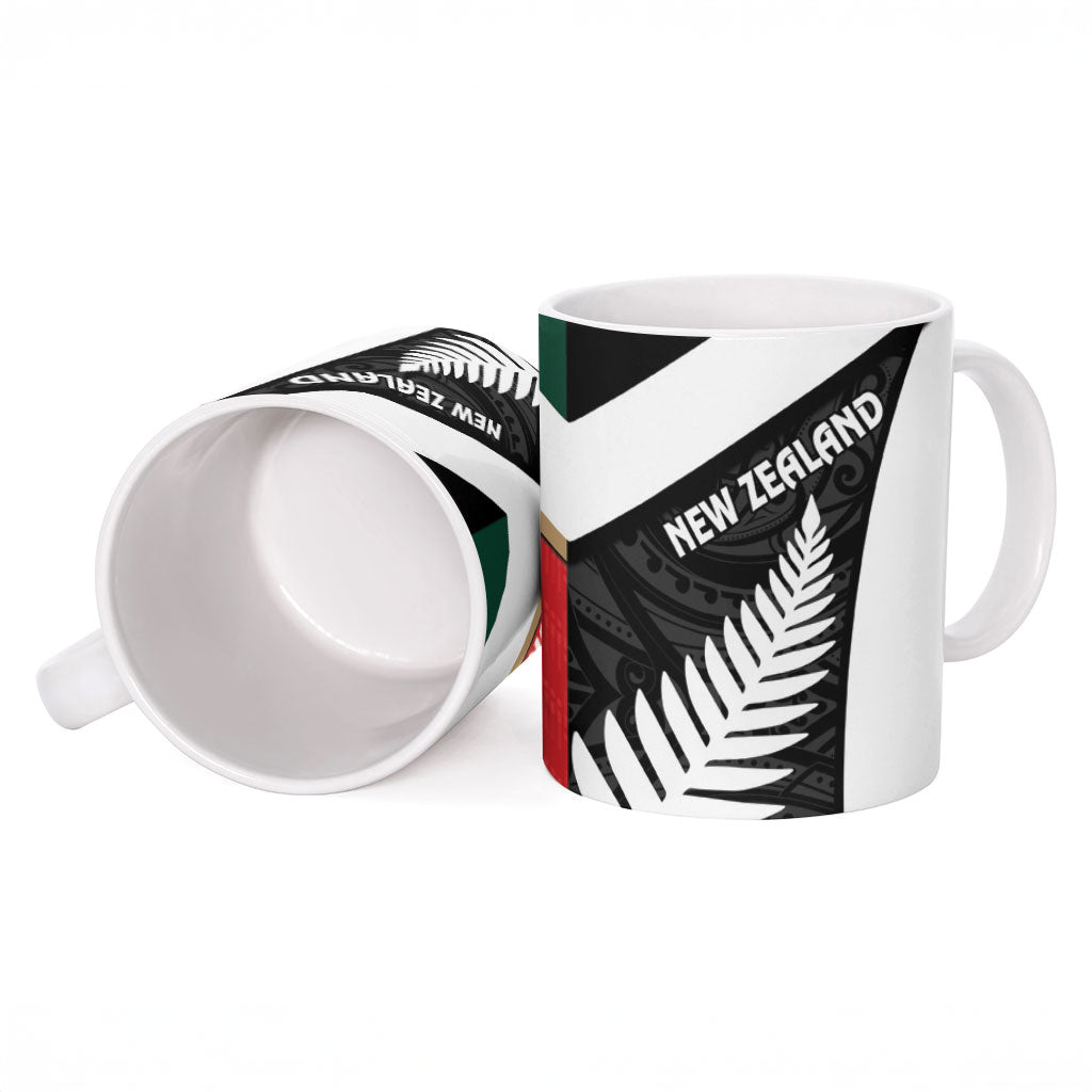 Rugby New Zealand and Lebanon Ceramic Mug All Black Cedars Together LT14 - Polynesian Pride