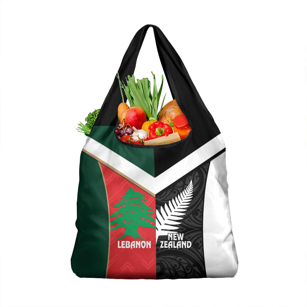 Rugby New Zealand and Lebanon Grocery Bag All Black Cedars Together LT14 1-pack One Size Multicolor - Polynesian Pride