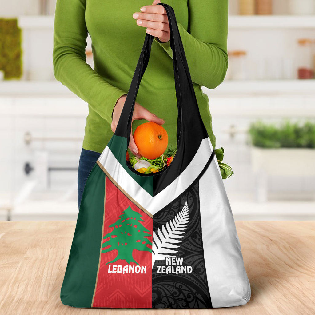 Rugby New Zealand and Lebanon Grocery Bag All Black Cedars Together LT14 - Polynesian Pride