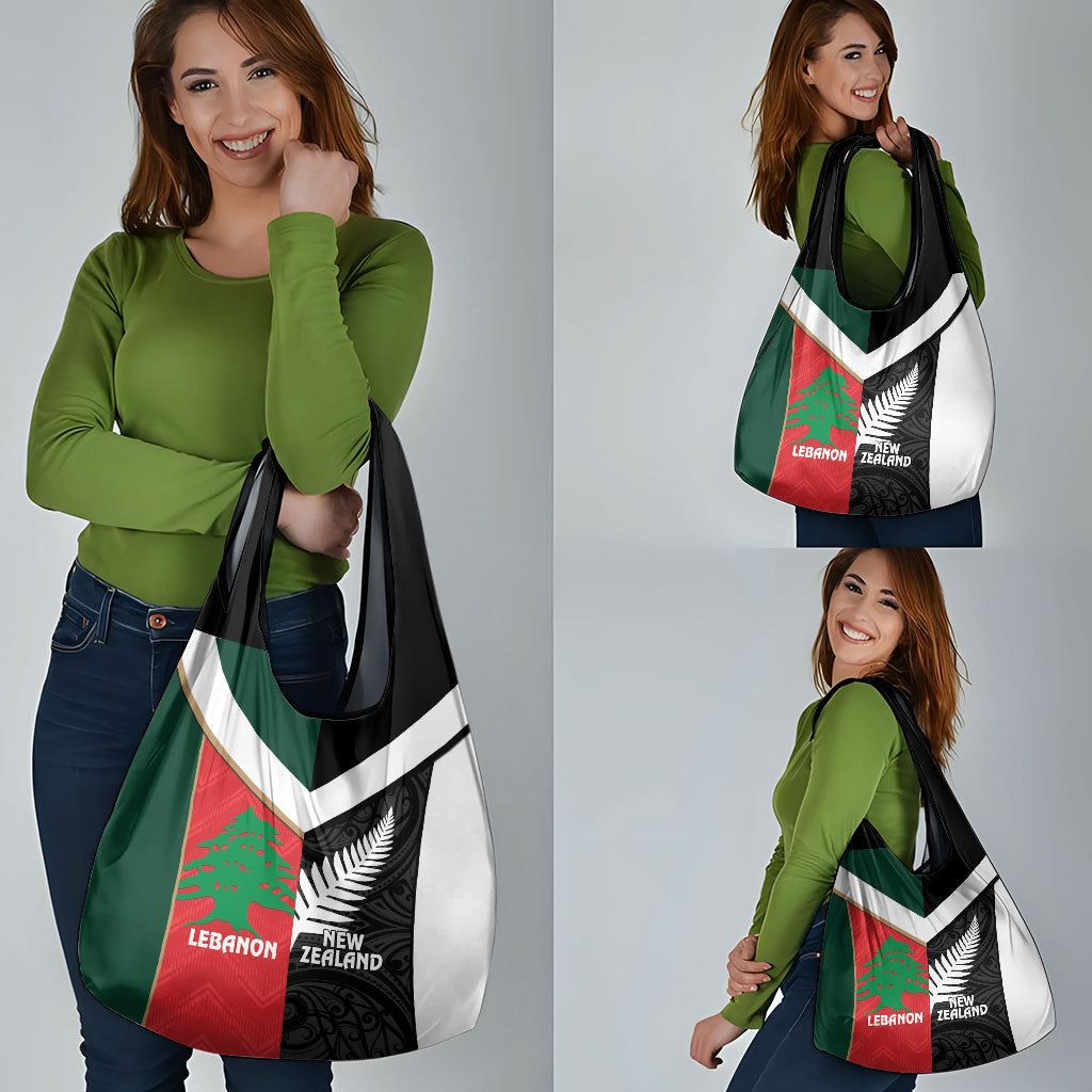 Rugby New Zealand and Lebanon Grocery Bag All Black Cedars Together LT14 - Polynesian Pride