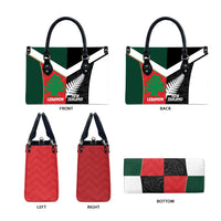 Rugby New Zealand and Lebanon Leather Bag All Black Cedars Together LT14 - Polynesian Pride
