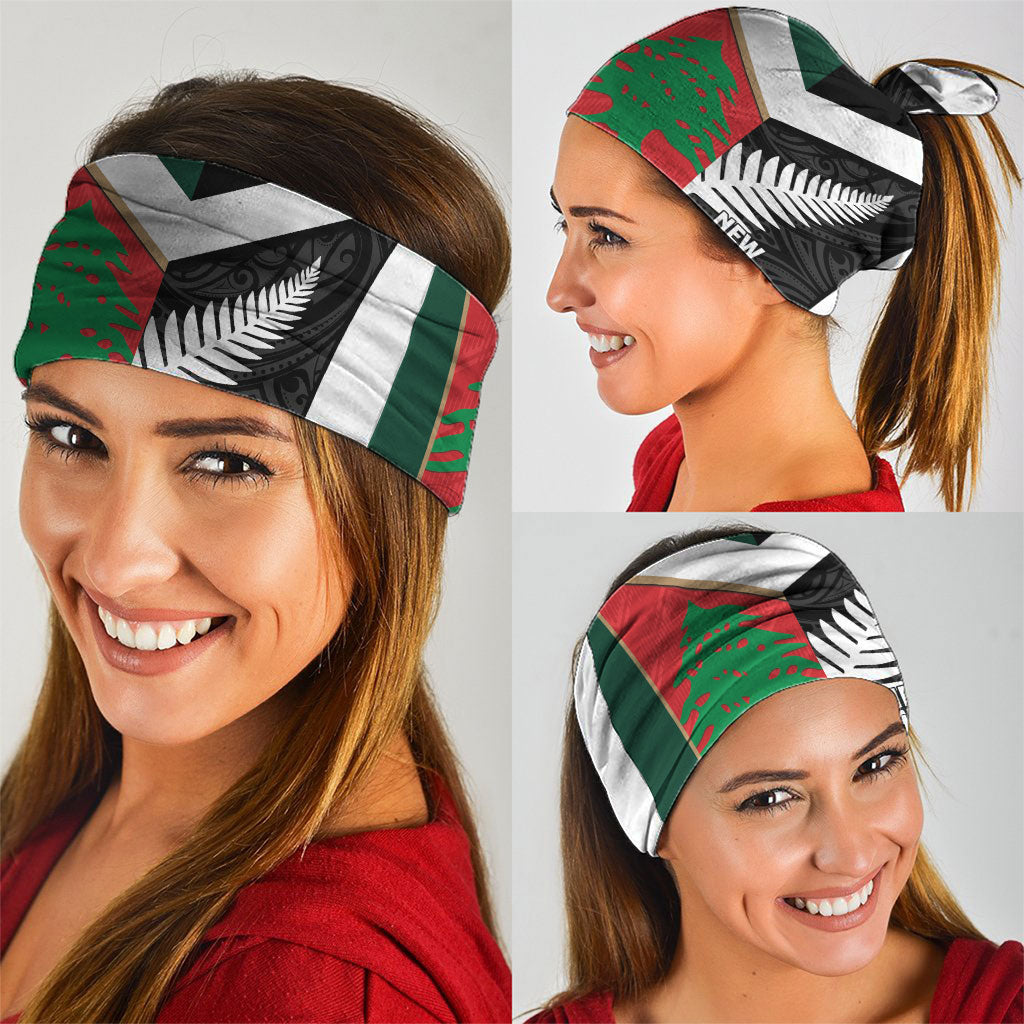 Rugby New Zealand and Lebanon Neck Gaiter All Black Cedars Together LT14 - Polynesian Pride