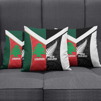 Rugby New Zealand and Lebanon Pillow Cover All Black Cedars Together LT14 - Polynesian Pride