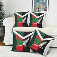 Rugby New Zealand and Lebanon Pillow Cover All Black Cedars Together LT14 - Polynesian Pride