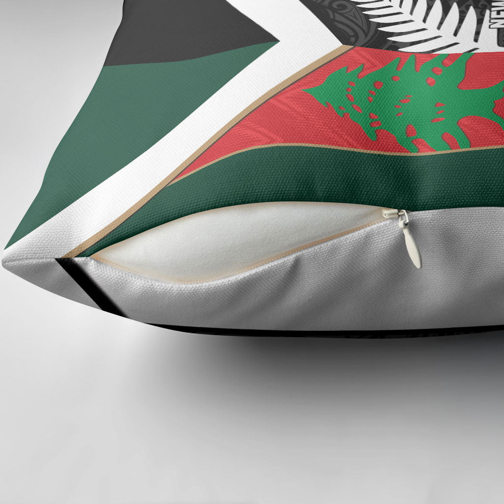 Rugby New Zealand and Lebanon Pillow Cover All Black Cedars Together LT14 - Polynesian Pride