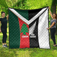 Rugby New Zealand and Lebanon Quilt All Black Cedars Together LT14 - Polynesian Pride