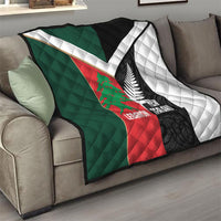 Rugby New Zealand and Lebanon Quilt All Black Cedars Together LT14 - Polynesian Pride