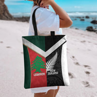 Rugby New Zealand and Lebanon Tote Bag All Black Cedars Together LT14 - Polynesian Pride