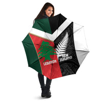 Rugby New Zealand and Lebanon Umbrella All Black Cedars Together LT14 - Polynesian Pride