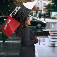 Rugby New Zealand and Lebanon Umbrella All Black Cedars Together LT14 - Polynesian Pride