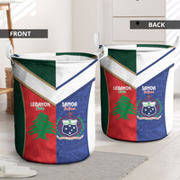 Rugby Samoa and Lebanon Laundry Basket Toa Samoa Cedars Together LT14 - Polynesian Pride