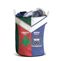 Rugby Samoa and Lebanon Laundry Basket Toa Samoa Cedars Together LT14 - Polynesian Pride