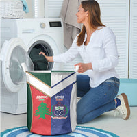 Rugby Samoa and Lebanon Laundry Basket Toa Samoa Cedars Together LT14 - Polynesian Pride
