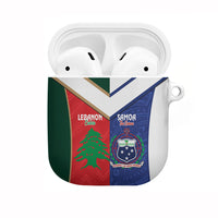 Rugby Samoa and Lebanon AirPods Case Toa Samoa Cedars Together LT14 Multicolor - Polynesian Pride