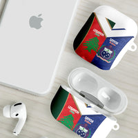 Rugby Samoa and Lebanon AirPods Case Toa Samoa Cedars Together LT14 - Polynesian Pride