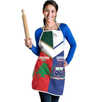 Rugby Samoa and Lebanon Apron Toa Samoa Cedars Together LT14 - Polynesian Pride