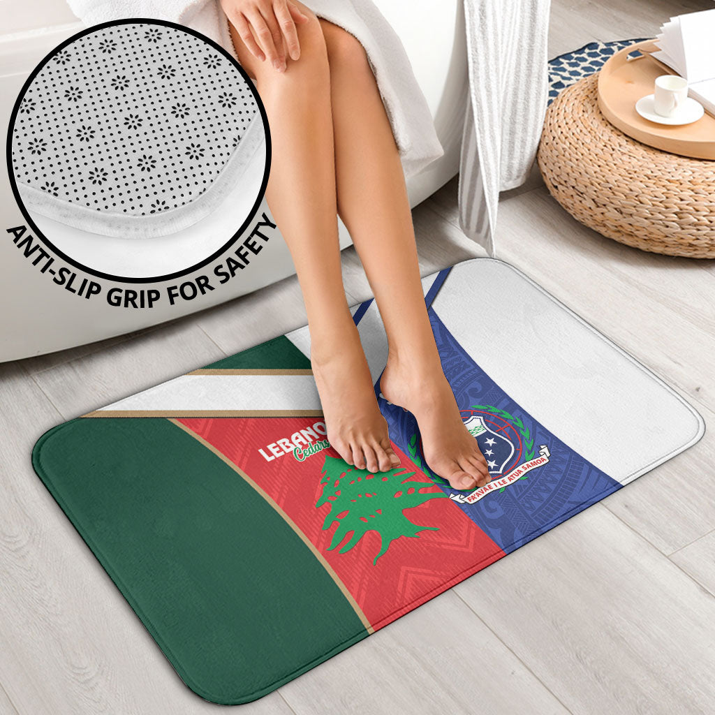 Rugby Samoa and Lebanon Bathroom Set Toa Samoa Cedars Together LT14 - Polynesian Pride