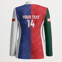 Custom Rugby Samoa and Lebanon Blazer Toa Samoa Cedars Together LT14 - Polynesian Pride