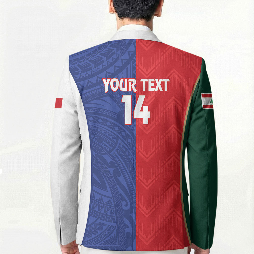 Custom Rugby Samoa and Lebanon Blazer Toa Samoa Cedars Together LT14 - Polynesian Pride
