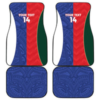 Custom Rugby Samoa and Lebanon Car Mats Toa Samoa Cedars Together LT14 - Polynesian Pride
