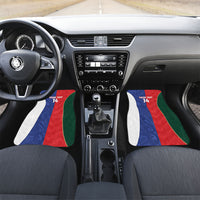 Custom Rugby Samoa and Lebanon Car Mats Toa Samoa Cedars Together LT14 Set 2pcs - Front Multicolor - Polynesian Pride