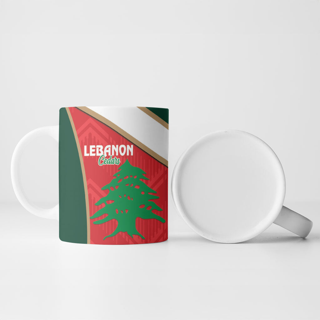 Rugby Samoa and Lebanon Ceramic Mug Toa Samoa Cedars Together LT14 - Polynesian Pride