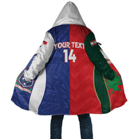 Custom Rugby Samoa and Lebanon Cloak Toa Samoa Cedars Together LT14 Unisex Multicolor - Polynesian Pride