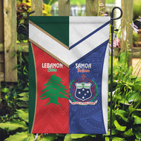 Rugby Samoa and Lebanon Garden Flag Toa Samoa Cedars Together LT14 Garden Flag Multicolor - Polynesian Pride