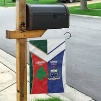 Rugby Samoa and Lebanon Garden Flag Toa Samoa Cedars Together LT14 - Polynesian Pride