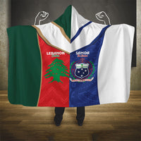 Rugby Samoa and Lebanon Hooded Blanket Toa Samoa Cedars Together LT14 - Polynesian Pride