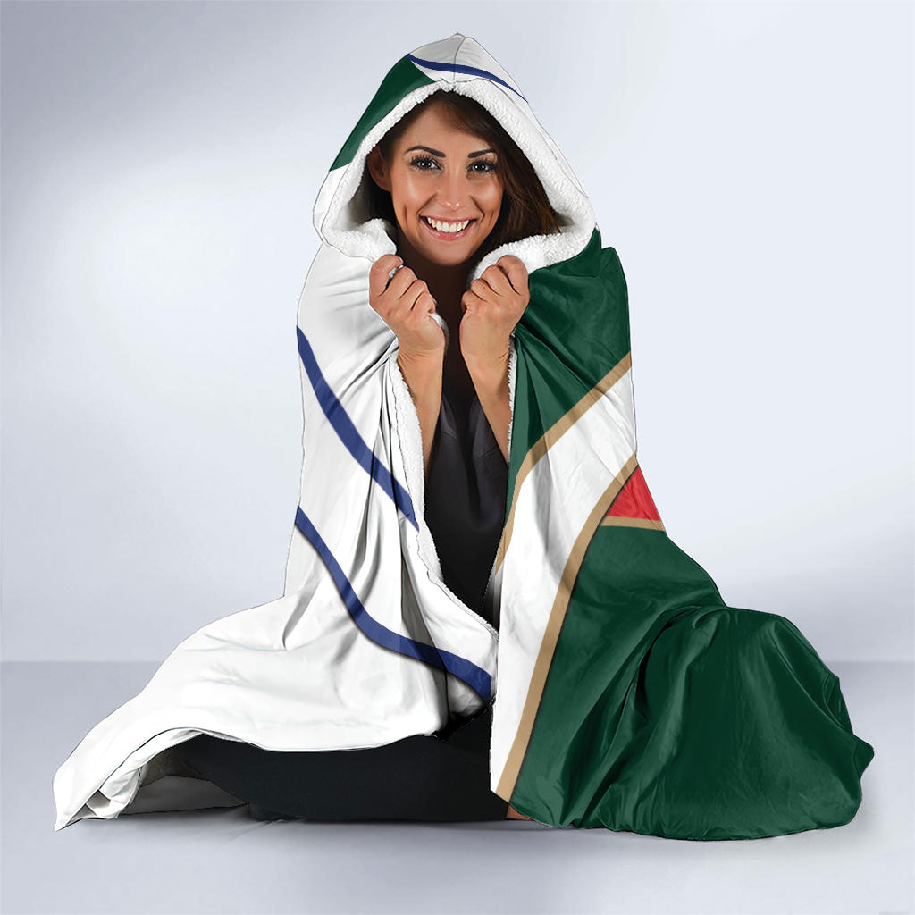 Rugby Samoa and Lebanon Hooded Blanket Toa Samoa Cedars Together LT14 - Polynesian Pride
