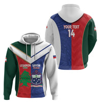 Custom Rugby Samoa and Lebanon Hoodie Toa Samoa Cedars Together LT14 - Polynesian Pride