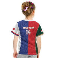 Custom Rugby Samoa and Lebanon Kid T Shirt Toa Samoa Cedars Together LT14 - Polynesian Pride