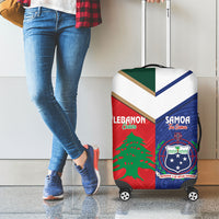 Rugby Samoa and Lebanon Luggage Cover Toa Samoa Cedars Together LT14 - Polynesian Pride