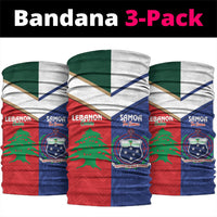 Rugby Samoa and Lebanon Neck Gaiter Toa Samoa Cedars Together LT14 package One Size: 25*50cm Multicolor - Polynesian Pride